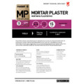 Mortar Plaster Technical Data Sheet